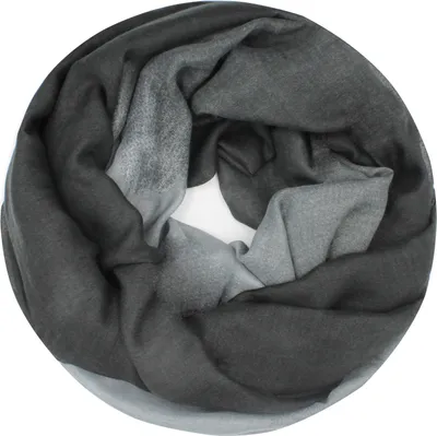 Produktbild von Glamexx24 Loop Schal warme und weiche Schlauchschal Streifen Farbverlauf Tuch Damen-Farbe: Grau Dunkelgrau
