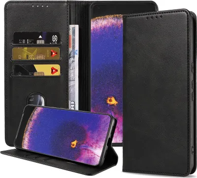 Image de Smartphonica Etui pour téléphone portable pour Oppo Find X5
Etui Faux Cuir Pro avec Fermeture Magnétique et Porte-Cartes Etui Livre avec
Rabat - Noir