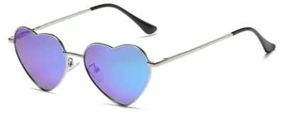 Imagen del producto de Omgoods - Gafas de sol con forma de corazón polarizadas, ideales para festivales