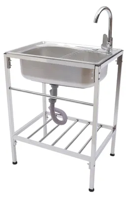Imagen del producto de Fregadero de cocina con grifo - Un solo seno - Acero inoxidable 304
