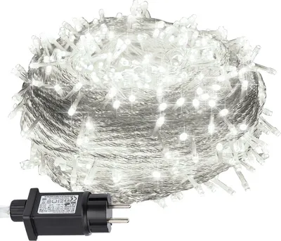 Zdjęcie produktu dla Jiubiaz 100M 1000 lampek choinkowych LED zimna biel 8 trybów oświetlenia impreza ogród dekoracja zewnętrzna lampki choinkowe IP44