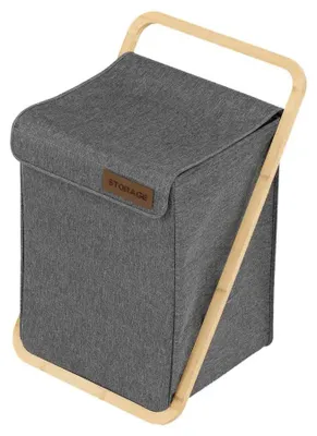 Obrázek produktu pro Autronic Prádelní koš DT3020 GREY - bambus/šedá