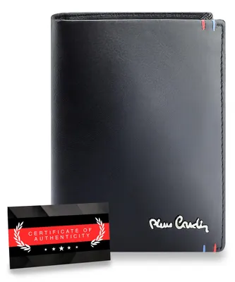 Zdjęcie produktu dla Pierre Cardin portfel męski RFID skóra naturalna czarny 9,5x13 cm certyfikat