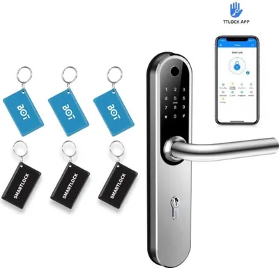 Obrázek produktu pro BOT Chytrá klika TTLock H1W stříbrná 72 mm