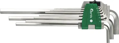 Produktbild von Fortis 4063726003324, 9 Stück(e), 1.5,2,2.5,3,4,5,6,8,11 mm, Chrom