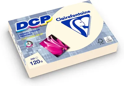 Produktbild von Clairefontaine DCP Ivory - elfenbein digital color printing 120g/m² DIN-A4 250 Blatt