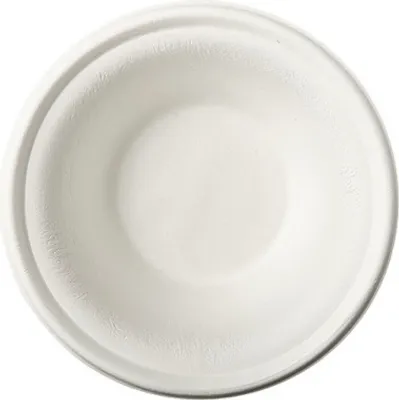 Produktbild von PAPSTAR Zuckerrohr-Schale "pure" rund 380 ml weiß
