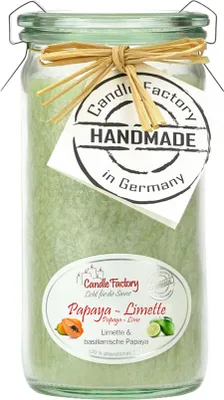 Produktbild von Duftwindlicht "Papaya Limette" - Größenwahl: Mini-Jumbo