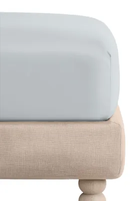 Produktbild von Spannbettlaken 100% Baumwolle 90x200+30 cm Grau für Matratze