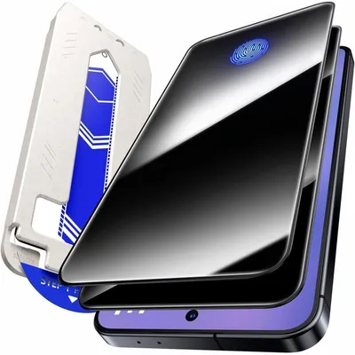 Produktbild von Displayschutzfolie für Samsung Galaxy S25 FE, 2 Stück, 9H+ Härte, Sichtschutz, Anti-Spy 24°