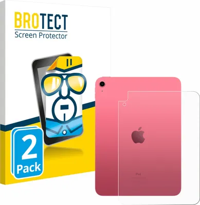 Produktbild von 2x Für Apple iPad A16 11" 2025 (Rückseite, 11. Gen.) Schutzfolie BROTECT Displayschutz Display Schutz Folie Klar Transparent