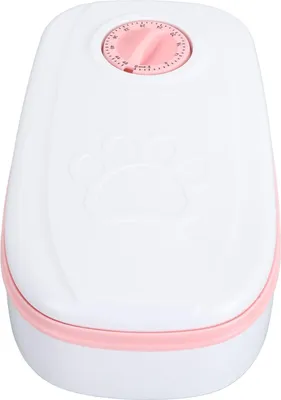 Image de Distributeur automatique de nourriture pour animaux de compagnie, Boucle pivotante, Espace pour sac de glace, Matériau ABS, pour chats, chiens, animaux de compagnie de petite et moyenne taille, Temporisé