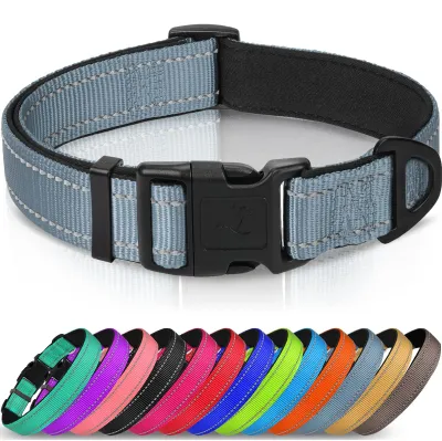 Productafbeelding van Hondhalsband voor Puppies en Kleine Honden, Reflecterend, Grijs