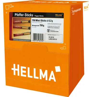 Obrázok produktu pre HELLMA Pfeffer-Sticks, im Displaykarton