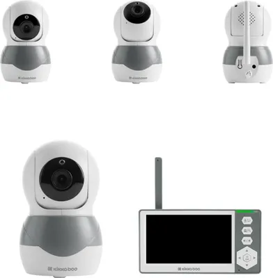 Obrázek produktu pro Kikka boo baby monitor Ady displej 4,3 palce ECO režim ukolébavky noční vidění alarm šedý