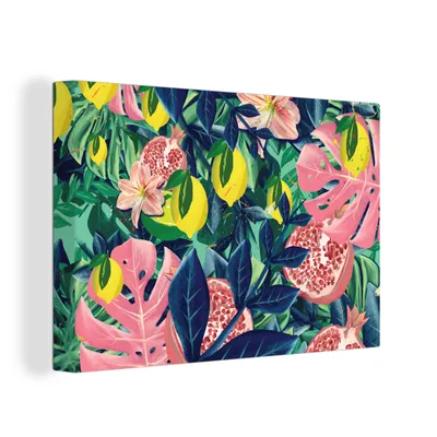 Obrázok produktu pre OneMillionCanvasses® - Maľba na plátne - Obraz na plátne Nástenná maľba na plátne - Kvety - Ovocie - Farby - 150x100cm - Fotografia na plátne - maľba