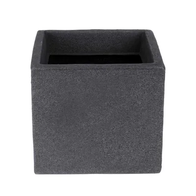 Obrázek produktu pro Zahradní květináč Kubus antracit 20x18 cm