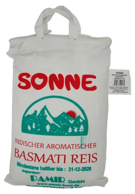 Produktbild von Reis Sonne | Basmati | aromatischer Langkornreis aus Indien | 5 kg