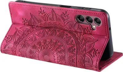 Produktbild von Hülle für Samsung Galaxy A05s 4G Handyhülle Flip Case Cover Tasche Mandala Rot