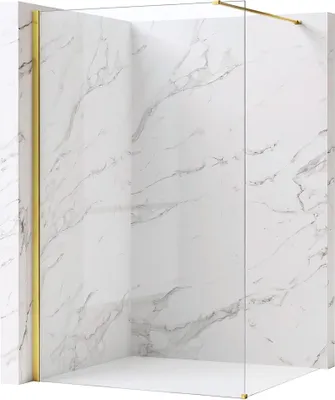 Produktbild von Duschwand Rea Flexi Transparent 90 Gold