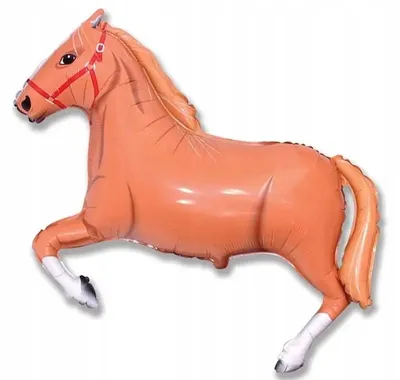 Imagen del producto de Globo de aluminio Flexmetal, diseño de caballo galopando, 75 cm
