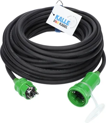 Produktbild von Campingkabel SCHUKO GRÜN Verlängerungskabel H07RN-F 3G 1,5 mm² 20 Meter mit Schutzart IP44 KALLE DAS KABEL Wohnmobil Caravan Stromkabel Gartenkabel Zelt