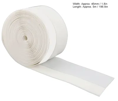 Immagine prodotto di 5 m di guarnizione autoadesiva da 45 mm per porte, finestre, vento, insetti e polvere (bianca)