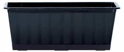Image de jardinière 40cm AGRO IS400-S433 anthracite plastique PROSPERPLAST