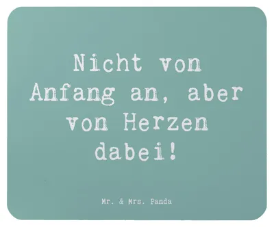 Produktbild von Mr. & Mrs. Panda Mouse Pad Spruch Adoptivkind von Herzen - Meeresbrise - Geschenk, Liebe, Mauspad, Familie, pc mousepad, Geburtstage, Dankeschön, laptop, Familienbande