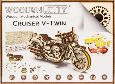 Produktbild von WOODEN.CITY Cruiser V-Twin, 168 Stück(e), Fahrzeuge
