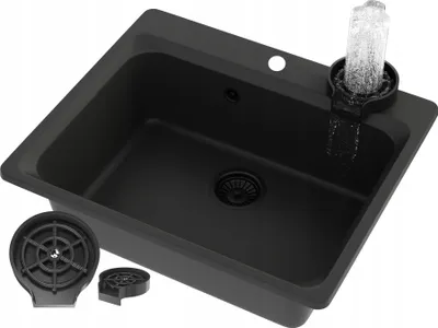 Immagine prodotto di Sinkwasher Lavello monovasca nero con vasca profonda + lavastoviglie Zante
