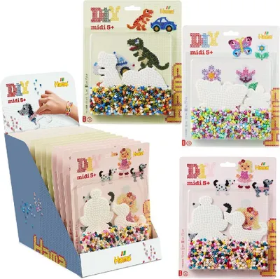 Image de Hama perles de fer set 1100 pièces présentoir 12 pièces