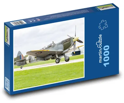 Obrázok produktu pre Puzzle 1000 Historické lietadlo na letisku - martinpuzzle