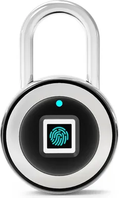 Image de Cadenas à empreinte digitale Smart Keyless One Touch Open Imperméable pour Gym Bike Ecole Sacs à main Porte, Noir