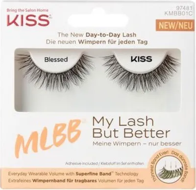 Zdjęcie produktu dla KISS My Lash But Better Collection Sztuczne rzęsy z elastycznym paskiem i klejem