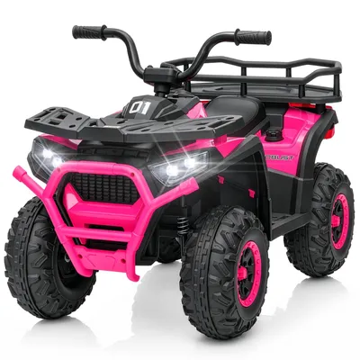 Produktbild von LEADZM Kinder Quad Elektro 24V 4,5Ah  25W ATV, für Kinder 3-6 Jahre Rosarot
