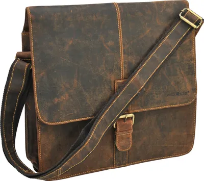 Produktbild von Greenburry Vintage Umhängetasche Leder 36 cm