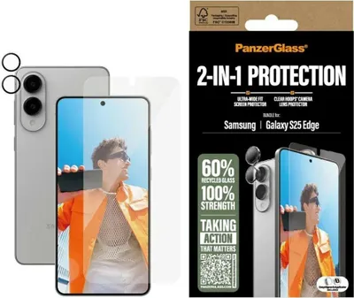 Produktbild von PanzerGlass 2-in-1 Set Samsung Galaxy S25 Edge