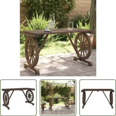 Immagine prodotto di The Living Store tavolo da giardino 115x55x65 cm in legno massiccio di abete