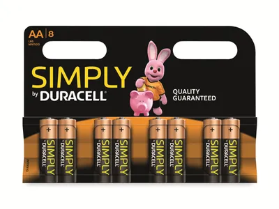 Image de Piles mignon DURACELL SIMPLY, 8 pièces
