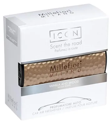 Obrázek produktu pro Millefiori Milano Icon Car Air Freshener Vanilla & Wood Metal