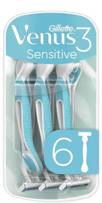 Produktbild von Gillette Venus3 – Einwegrasierer – Sensitive – 6 Stück