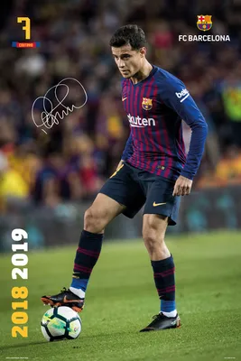 Produktbild von Fußball Poster Barcelona, FC Coutinho Action