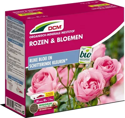 Produktbild von DCM Dünger Rosen-Blüten 3 Kg - Spezialformel für eine lange Blütezeit und intensive Farben von Rosen und Zierpflanzen