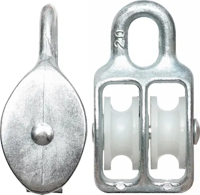 Produktbild von Seilrolle Drahtseilblock Umlenkrolle Blockseilrolle 20 doppelt