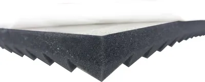 Produktbild von Dibapur ® Pyramidenschaumstoff - SELBSTKLEBEND (50x50x 3 cm) Akustikschaumstoff Acoustic Foam self adhesive - Schalldämmmatten zur effektiven Akustik Dämmung
