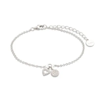 Produktbild von XENOX XS2930 Damen Armband Herz Happy Hour Sterling-Silber 925 Silber Weiß Zirkonia 18,5 cm