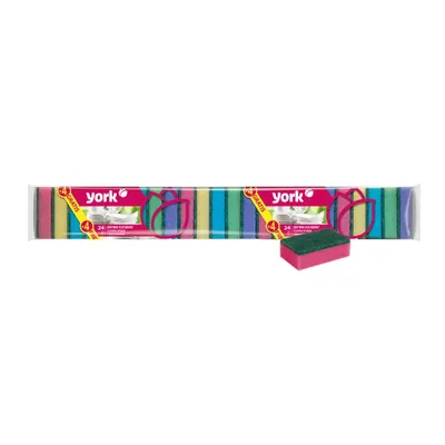 Produktbild von Schwamm York 030140, Schwamm für Geschirr, 24+4 Stk.