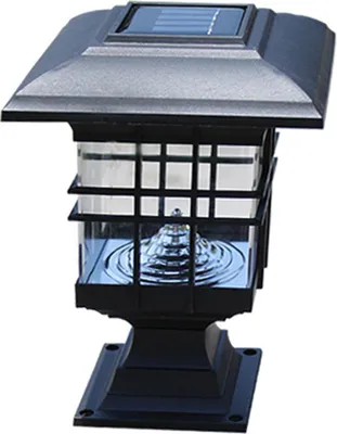 Produktbild von Wasserdichte dekorative Außenwandleuchte, Hof-Säulenleuchte, Rasenleuchte (weißes Licht)