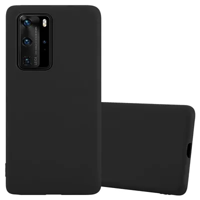 Produktbild von Cadorabo Hülle für Huawei P40 PRO / P40 PRO+ Schutzhülle in Schwarz Handyhülle TPU Silikon Etui Case Cover